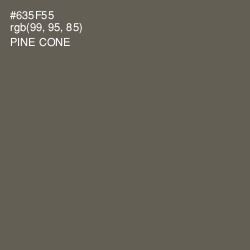 #635F55 - Pine Cone Color Image